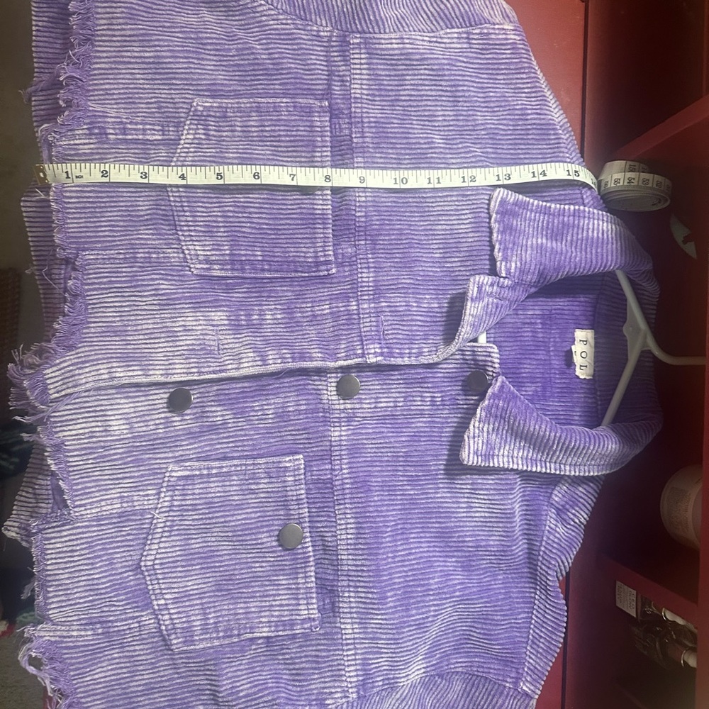 POL Purple Corduroy Jacket - Picture 5 of 8